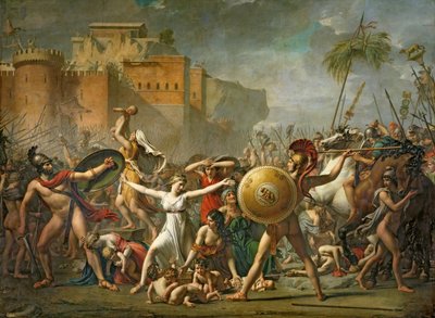 As mulheres sabinas, 1799 de Jacques Louis David